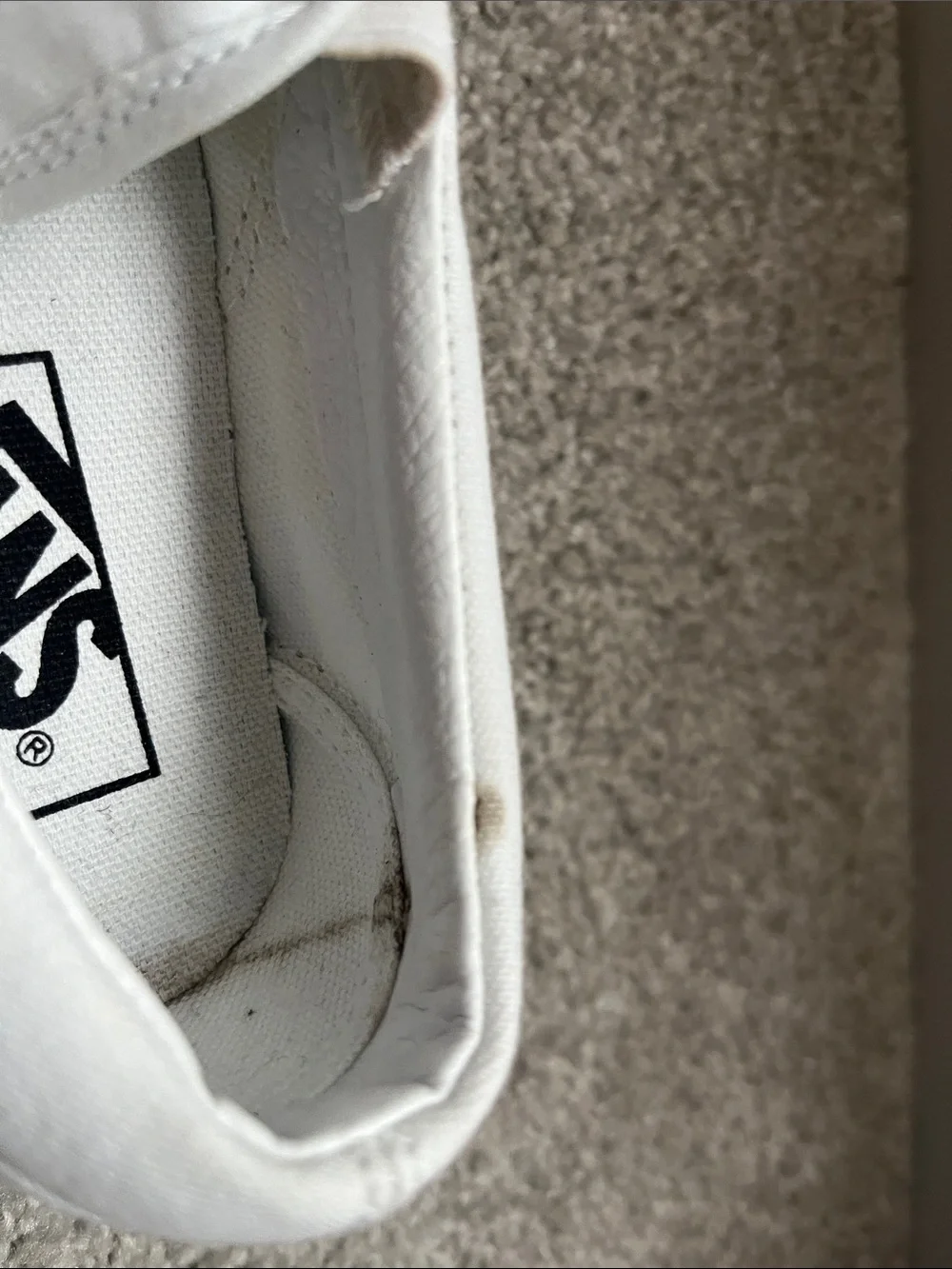 Vans White Canvas Slip-On Platform Sneakers